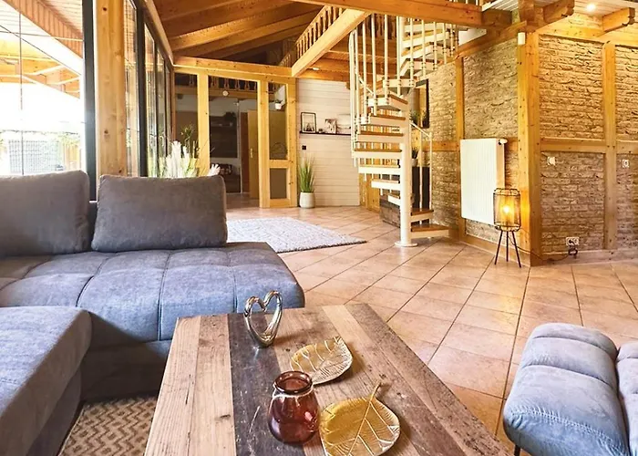 Am Hang, Sky-entertainment, Dazn, Carport, Alles Barrierefrei Holiday home Blankenburg (Harz)